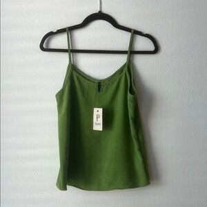 Passaro Green Fitted Camisole Top